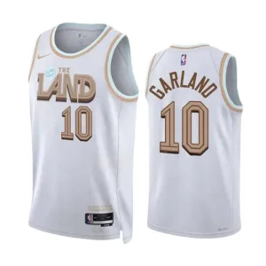 Camiseta Cleveland Cavaliers Darius Garland 10 City Edition 2022-23 Blanco Swingman para Hombre Camiseta Cleveland Cavaliers Darius Garland 10 City Edition 2022-23 Blanco Swingman para Hombre