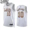 Camiseta Cleveland Cavaliers Darius Garland 10 City Edition 2022-23 Blanco Swingman para Niño