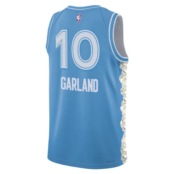 Camiseta Cleveland Cavaliers Darius Garland City Edition 2024-25 Azul Swingman para Hombre