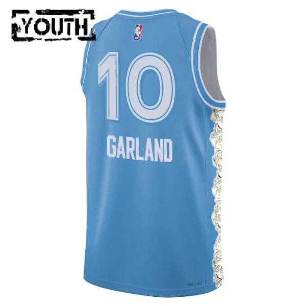 Camiseta Cleveland Cavaliers Darius Garland City Edition 2024-25 Azul Swingman para Niño
