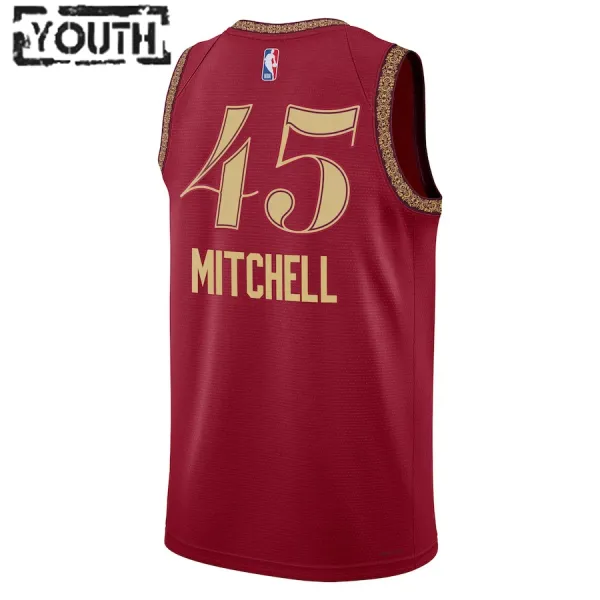Camiseta Cleveland Cavaliers Donovan Mitchell City Edition 2023-24 Swingman para Niño