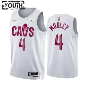 Camiseta Cleveland Cavaliers Evan Mobley 4 Association Edition Blanco Swingman para Niño Camiseta Cleveland Cavaliers Evan Mobley 4 Association Edition Blanco Swingman para Niño
