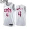 Camiseta Cleveland Cavaliers Evan Mobley 4 Association Edition Blanco Swingman para Niño