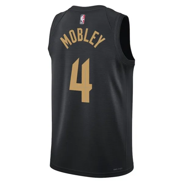 Camiseta Cleveland Cavaliers Evan Mobley 4 Statement Edition Negro Swingman para Hombre