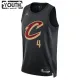 Camiseta Cleveland Cavaliers Evan Mobley 4 Statement Edition Negro Swingman para Niño