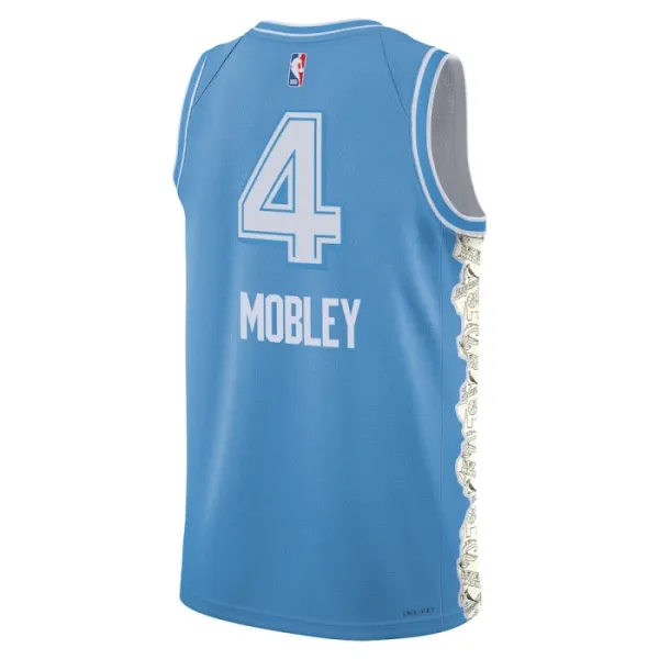 Camiseta Cleveland Cavaliers Evan Mobley City Edition 2024-25 Azul Swingman para Hombre