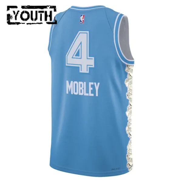 Camiseta Cleveland Cavaliers Evan Mobley City Edition 2024-25 Azul Swingman para Niño