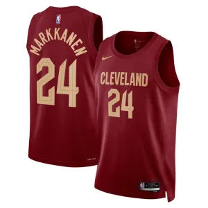 Camiseta Cleveland Cavaliers Lauri Markkanen 24 Icon Edition Swingman para Hombre