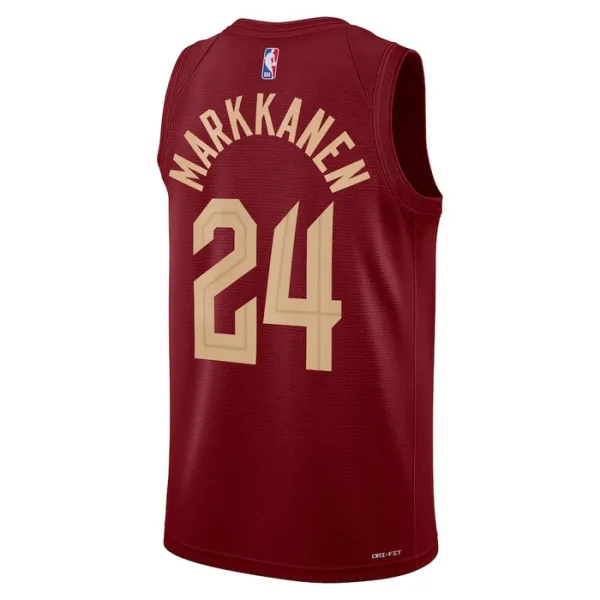 Camiseta Cleveland Cavaliers Lauri Markkanen 24 Icon Edition Swingman para Hombre