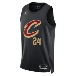 Camiseta Cleveland Cavaliers Lauri Markkanen 24 Statement Edition Negro Swingman para Hombre