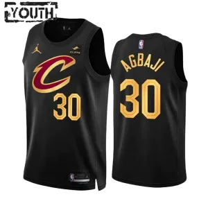 Camiseta Cleveland Cavaliers Ochai Agbaji 30 Statement Edition Negro Swingman para Niño Camiseta Cleveland Cavaliers Ochai Agbaji 30 Statement Edition Negro Swingman para Niño