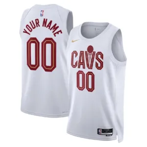 Camiseta Cleveland Cavaliers Personalizada Association Edition Blanco Swingman para Hombre
