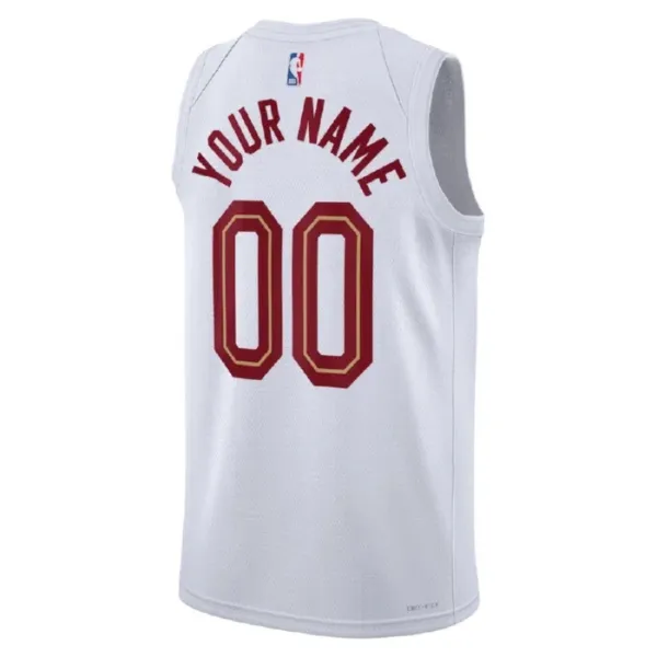 Camiseta Cleveland Cavaliers Personalizada Association Edition Blanco Swingman para Hombre