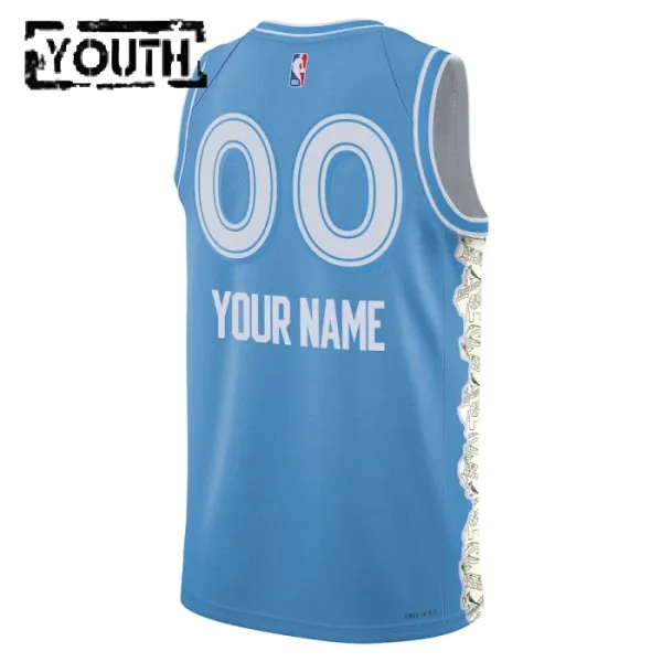 Camiseta Cleveland Cavaliers Personalizada City Edition 2024-25 Azul Swingman para Niño