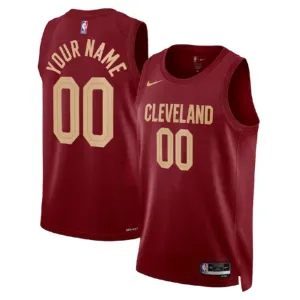 Camiseta Cleveland Cavaliers Personalizada Icon Edition Rojo Swingman para Hombre