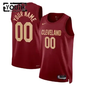 Camiseta Cleveland Cavaliers Personalizada Icon Edition Rojo Swingman para Niño