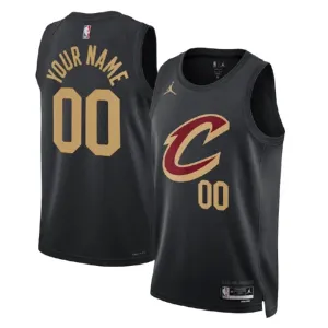 Camiseta Cleveland Cavaliers Personalizada Statement Edition Negro Swingman para Hombre