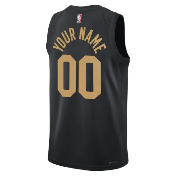 Camiseta Cleveland Cavaliers Personalizada Statement Edition Negro Swingman para Hombre