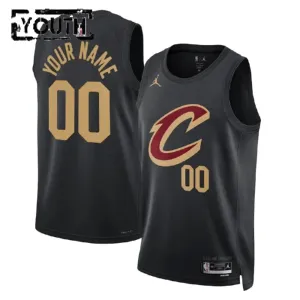 Camiseta Cleveland Cavaliers Personalizada Statement Edition Negro Swingman para Niño