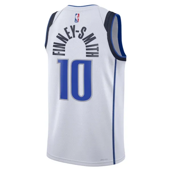 Camiseta Dallas Mavericks Dorian Finney-Smith 10 Association Edition Blanco Swingman para Hombre