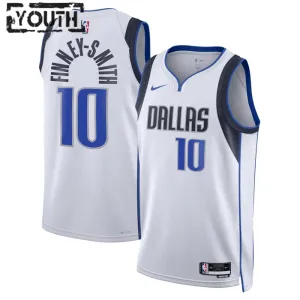 Camiseta Dallas Mavericks Dorian Finney-Smith 10 Association Edition Blanco Swingman para Niño