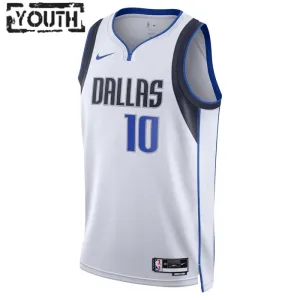 Camiseta Dallas Mavericks Dorian Finney-Smith 10 Association Edition Blanco Swingman para Niño