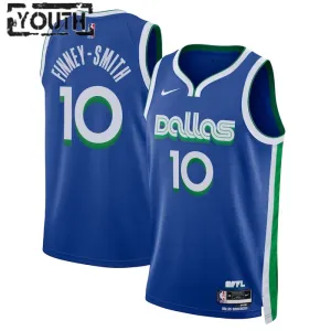 Camiseta Dallas Mavericks Dorian Finney-Smith 10 City Edition 2022-23 Azul Swingman para Niño