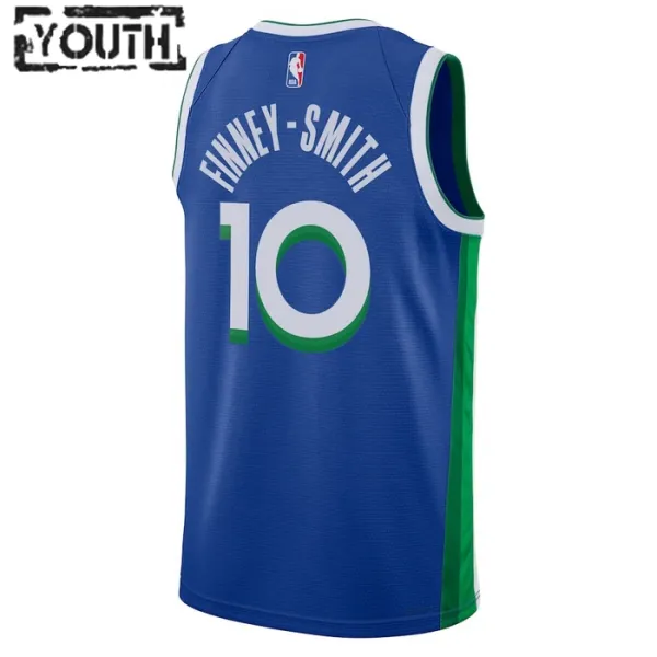 Camiseta Dallas Mavericks Dorian Finney-Smith 10 City Edition 2022-23 Azul Swingman para Niño