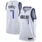 Camiseta Dallas Mavericks Dwight Powell 7 Association Edition Blanco Swingman para Hombre