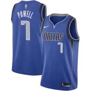 Camiseta Dallas Mavericks Dwight Powell 7 Icon Edition Swingman para Hombre