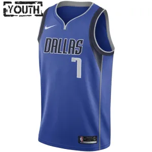 Camiseta Dallas Mavericks Dwight Powell 7 Icon Edition Swingman para Niño