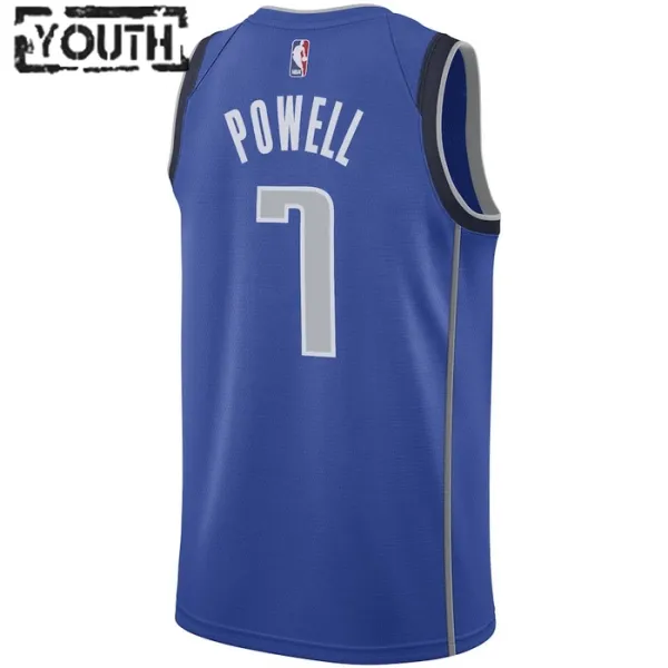 Camiseta Dallas Mavericks Dwight Powell 7 Icon Edition Swingman para Niño