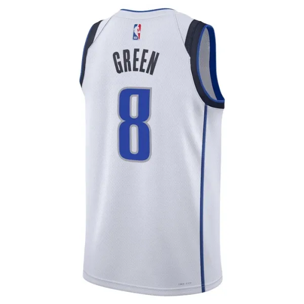 Camiseta Dallas Mavericks Josh Green 8 Association Edition Blanco Swingman para Hombre