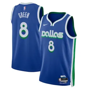 Camiseta Dallas Mavericks Josh Green 8 City Edition 2022-23 Azul Swingman para Hombre
