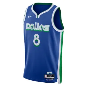 Camiseta Dallas Mavericks Josh Green 8 City Edition 2022-23 Azul Swingman para Hombre