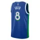 Camiseta Dallas Mavericks Josh Green 8 City Edition 2022-23 Azul Swingman para Hombre