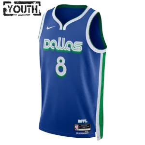 Camiseta Dallas Mavericks Josh Green 8 City Edition 2022-23 Azul Swingman para Niño