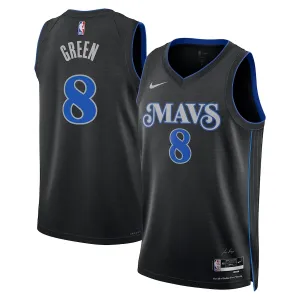 Camiseta Dallas Mavericks Josh Green City Edition 2023-24 Negro Swingman para Hombre