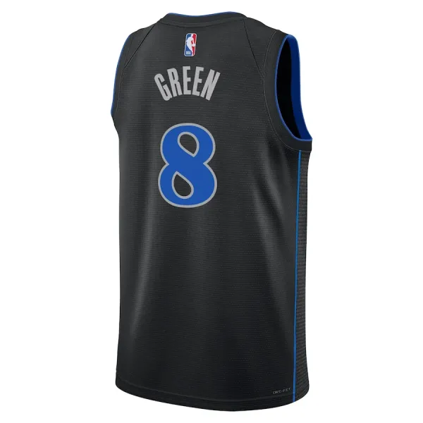 Camiseta Dallas Mavericks Josh Green City Edition 2023-24 Negro Swingman para Hombre