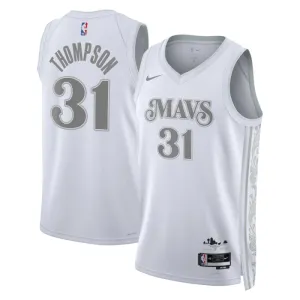 Camiseta Dallas Mavericks Klay Thompson City Edition 2024-25 Blanco Swingman para Hombre
