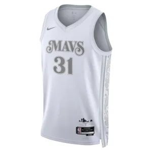 Camiseta Dallas Mavericks Klay Thompson City Edition 2024-25 Blanco Swingman para Hombre