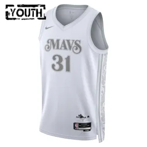 Camiseta Dallas Mavericks Klay Thompson City Edition 2024-25 Blanco Swingman para Niño