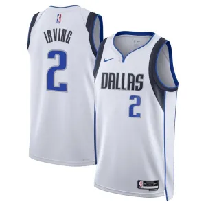 Camiseta Dallas Mavericks Kyrie Irving 2 Association Edition Blanco Swingman para Hombre