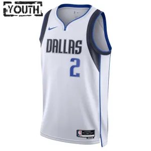 Camiseta Dallas Mavericks Kyrie Irving 2 Association Edition Blanco Swingman para Niño