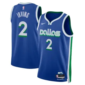 Camiseta Dallas Mavericks Kyrie Irving 2 City Edition 2022-23 Azul Swingman para Hombre