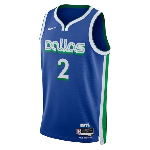Camiseta Dallas Mavericks Kyrie Irving 2 City Edition 2022-23 Azul Swingman para Hombre