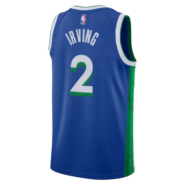Camiseta Dallas Mavericks Kyrie Irving 2 City Edition 2022-23 Azul Swingman para Hombre