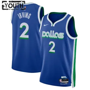 Camiseta Dallas Mavericks Kyrie Irving 2 City Edition 2022-23 Azul Swingman para Niño