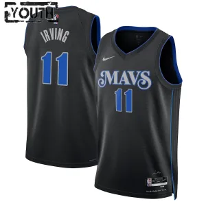 Camiseta Dallas Mavericks Kyrie Irving City Edition 2023-24 Negro Swingman para Niño