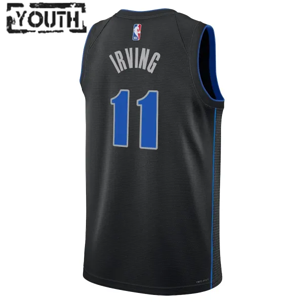 Camiseta Dallas Mavericks Kyrie Irving City Edition 2023-24 Negro Swingman para Niño